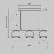 Pendule, Lustre suspendate - Lustra LED design modern Spirito negru