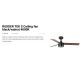 Lustre cu ventilator - Lustra LED cu Ventilator tavan cu telecomanda RUDDER TEK 3 S negru/nuc 4000K