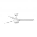 Lustra LED cu Ventilator tavan cu telecomanda RUDDER TEK 3 S alb/frasin 2700K