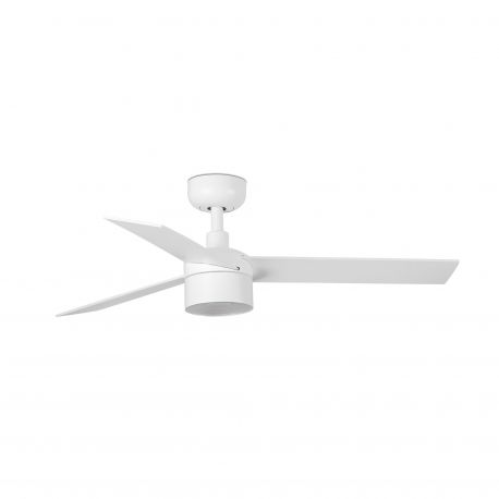 Lustre cu ventilator - Lustra LED cu Ventilator tavan cu telecomanda RUDDER TEK 3 S alb/frasin 4000K