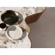 Masute Living - Masuta de cafea cu forme organice Porcelain Marble Walnut