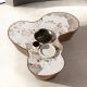 Masute Living - Masuta de cafea cu forme organice Porcelain Marble Walnut