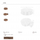 Masute Living - Masuta de cafea rotunda Walnut