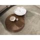 Masute Living - Masuta de cafea rotunda Walnut