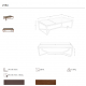 Masute Living - Masuta de cafea design LUX Smoked brown