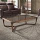 Masute Living - Masuta de cafea design LUX Smoked brown