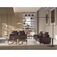 Masute Living - Masuta auxiliara design LUX Smoked brown