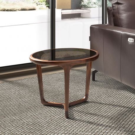 Masute Living - Masuta auxiliara design LUX Smoked brown