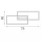 Plafoniere - Plafoniera LED design geometric Ovaloid 30x75cm