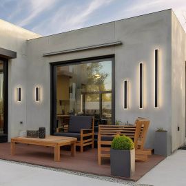 Aplice - Aplica exterior liniara 60cm IP65 LED Bordo II Square