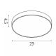 Plafoniere - Plafoniera LED design circular Palma negru 25cm