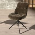 Scaun modern pivotant Olive green