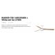Lustre cu ventilator - Lustra LED cu Ventilator incastrabil tavan cu telecomanda RUDDER TEK 3 L alb/frasin 2700K