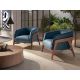 Fotolii - Fotoliu cu design modern piele naturala Petrol blue