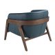 Fotolii - Fotoliu cu design modern piele naturala Petrol blue