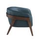 Fotolii - Fotoliu cu design modern piele naturala Petrol blue