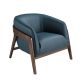 Fotolii - Fotoliu cu design modern piele naturala Petrol blue
