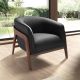 Fotoliu cu design modern piele naturala Black