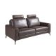 Canapele - Canapea 3 locuri, functie relax, tapitat cu piele Chocolate Brown