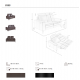Canapele - Canapea 2 locuri, functie relax, tapitat cu piele Chocolate Brown