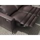 Canapele - Canapea 2 locuri, functie relax, tapitat cu piele Chocolate Brown