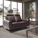 Canapele - Canapea 2 locuri, functie relax, tapitat cu piele Chocolate Brown