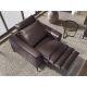 Fotolii - Fotoliu cu functia relax, tapitat cu piele Chocolate Brown