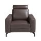 Fotolii - Fotoliu cu functia relax, tapitat cu piele Chocolate Brown