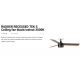 Lustre cu ventilator - Lustra LED cu Ventilator incastrabil tavan cu telecomanda RUDDER TEK 3 S negru/nuc 3000K