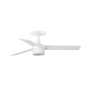 Lustra LED cu Ventilator incastrabil tavan cu telecomanda RUDDER TEK 3 S alb/frasin 2700K
