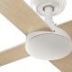Lustre cu ventilator - Ventilator tavan cu telecomanda RUDDER 4 L alb/frasin