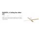 Lustre cu ventilator - Ventilator tavan cu telecomanda RUDDER 4 L alb/frasin