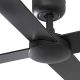 Lustre cu ventilator - Ventilator tavan cu telecomanda RUDDER 4 L negru/nuc