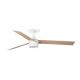 Lustra LED cu Ventilator incastrabil tavan cu telecomanda RUDDER TEK 3 L alb/frasin 3000K