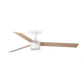 Lustra LED cu Ventilator incastrabil tavan cu telecomanda RUDDER TEK 3 L alb/frasin 3000K