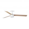 Lustra LED cu Ventilator incastrabil tavan cu telecomanda RUDDER TEK 3 L alb/frasin 4000K
