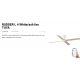 Lustre cu ventilator - Ventilator tavan smart sistem TUYA si telecomanda RUDDER 4 L alb/frasin