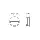 Spoturi - Spot LED 3W 4CCT incastrabil iluminat ambiental IP65 POMA