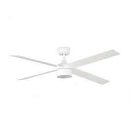 Lustre cu ventilator - Lustra cu Ventilator tavan si telecomanda RUDDER 4 L alb/frasin 2700K