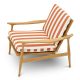 Fotolii - Fotoliu elegant pentru exterior design LUX Manzo natur / florent orange