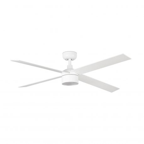 Lustre cu ventilator - Lustra cu Ventilator tavan si telecomanda RUDDER 4 L alb/frasin 3000K