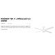 Lustre cu ventilator - Lustra cu Ventilator tavan si telecomanda RUDDER 4 L alb/frasin 3000K