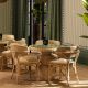 Mese dining - Masa bistro rotunda design LUX din ratan Tiago 80cm
