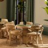Masa bistro rotunda design LUX din ratan Tiago 80cm