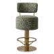 Scaune Bar - Scaun de bar pivotant design LUX Carleton Counter, camari green