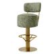 Scaune Bar - Scaun de bar pivotant design LUX Carleton, camari green