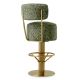 Scaune Bar - Scaun de bar pivotant design LUX Carleton, camari green