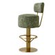 Scaune Bar - Scaun de bar pivotant design LUX Carleton, camari green
