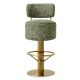 Scaune Bar - Scaun de bar pivotant design LUX Carleton, camari green