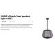 Pendule - Lustra iluminat exterior decorativ IP65 NARA M negru